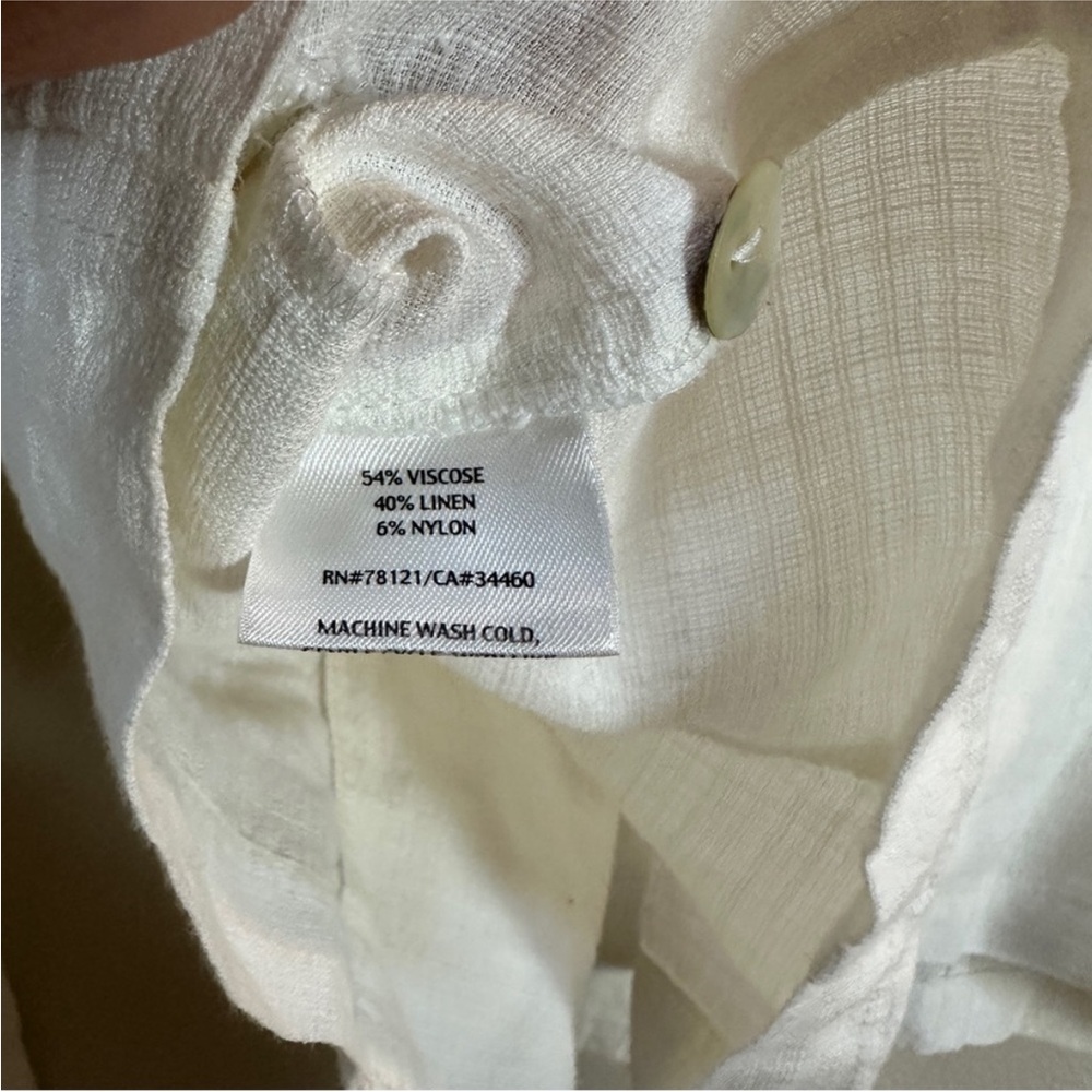 Eileen Fisher White Line Blend‎ Jacket Long Sleeve Women’s Medium - Picture 5 of 5